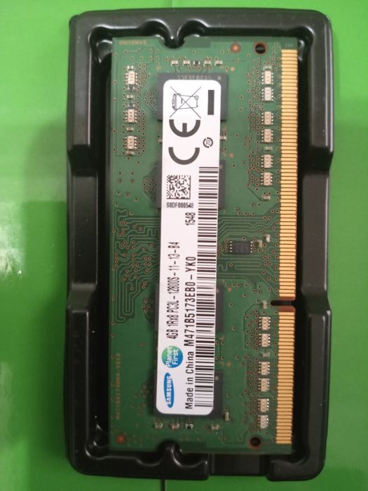 Noutbuk uchun ddr3 so-dimm Samsung 4 gb 1600 mhz