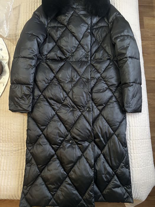 Зимний пуховик черный