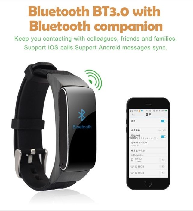 Vand DF22 Talkband Smart Talk Band For iOS Android Smartphone/Sigilat