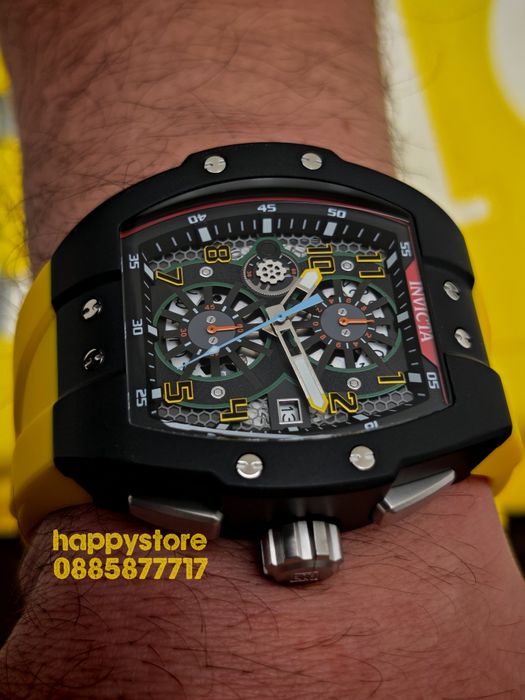 INVICTA Strada Yellow 47 mm, Инвикта нов ръчен часовник