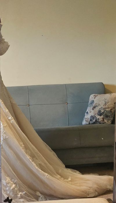 Булчинска рокля, носена веднъж, размер 18, закупена от Англия