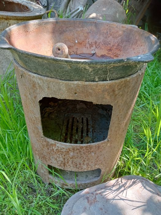 Фабричный очаг с казаном