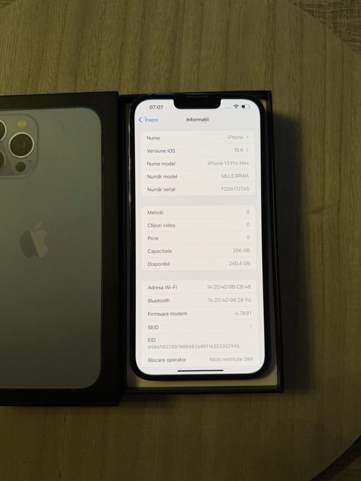 iPhone 13 Pro Max – 256 GB – Stare excelentă