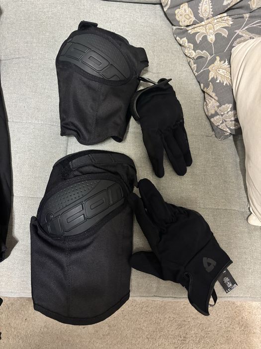 Geaca piele moto plus protectie spate si genunchi