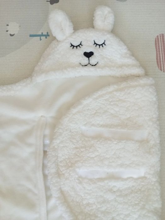 Одеяло за повиване Jollein Бяло