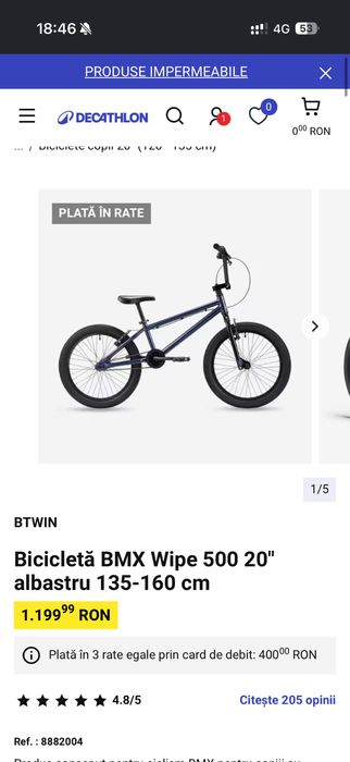 Bicicleta BTwin noua