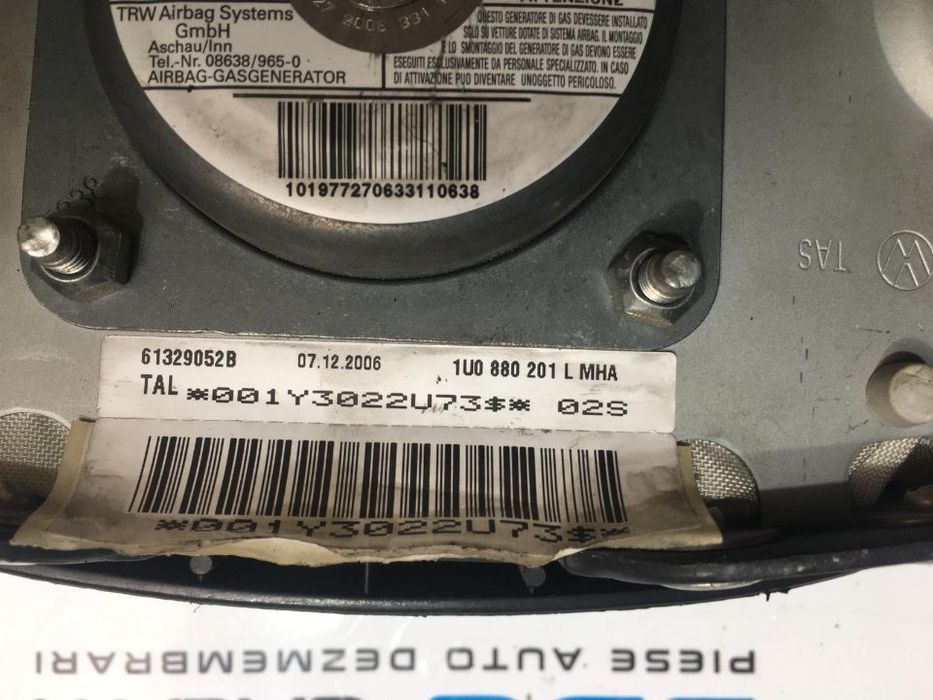 Airbag Volan Skoda Octavia 1 1996 - 2005 COD : 1U0 880 201 L / 1U0880201L