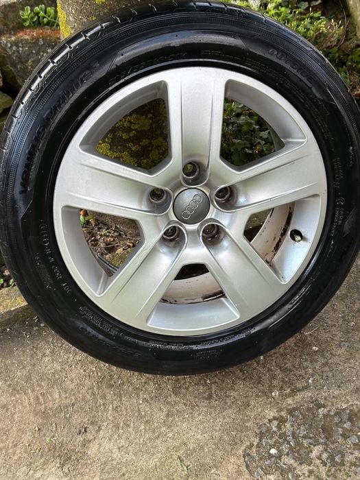 Ауди Джанти 4бр летни гуми Hankook  205/55/16