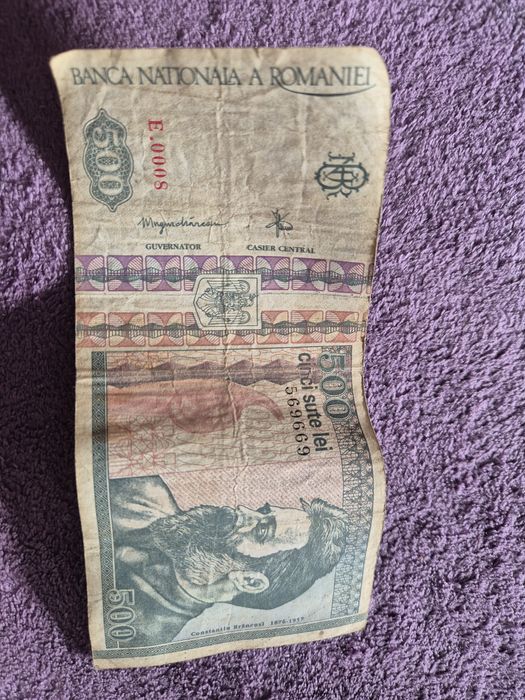 Vand bancnota 500 lei din 1992