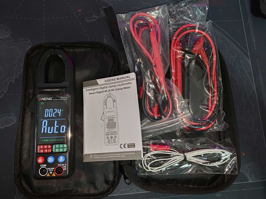 Multimetru Clampmetru, Aneng ST212 Black PRO