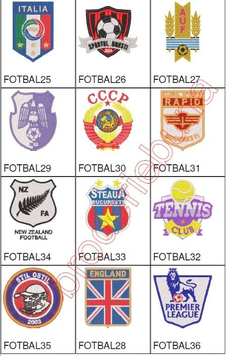 broderii cluburi de FOTBAL programe