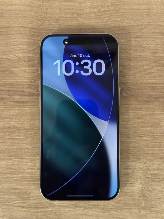 iPhone 15 Pro 1TB Natural Titanium – NOU, 100% Baterie (9 Cicluri)