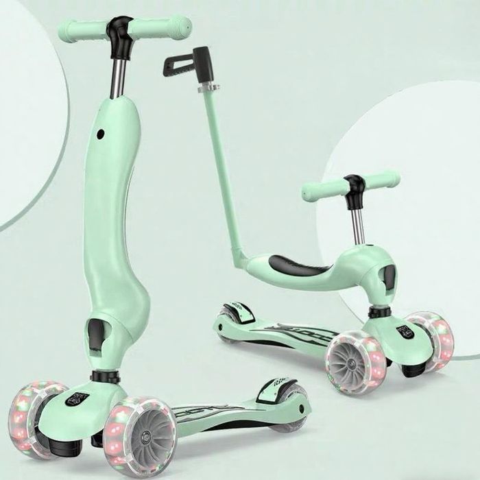 Тротинетка с родителски контрол и светеи гуми