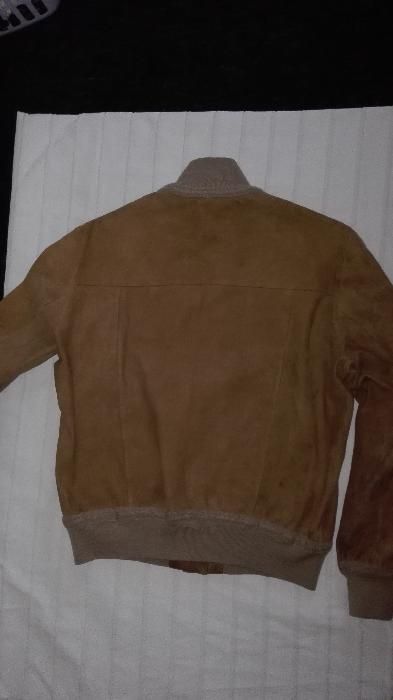 дамско кожено яке, тип бомбър