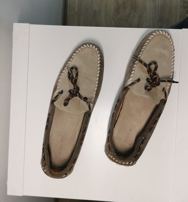 Mocasini Zara piele întoarsă