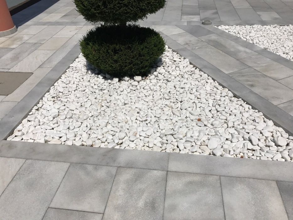 Piatra decorativa gradina/marmura Thasos 1-3/3-6/6-10 cm- PRET/KG