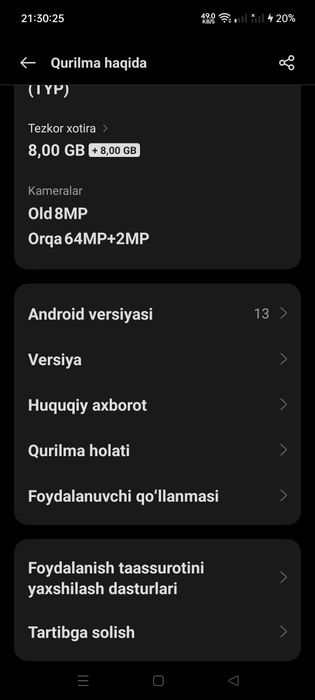 Realmi c55 surushni