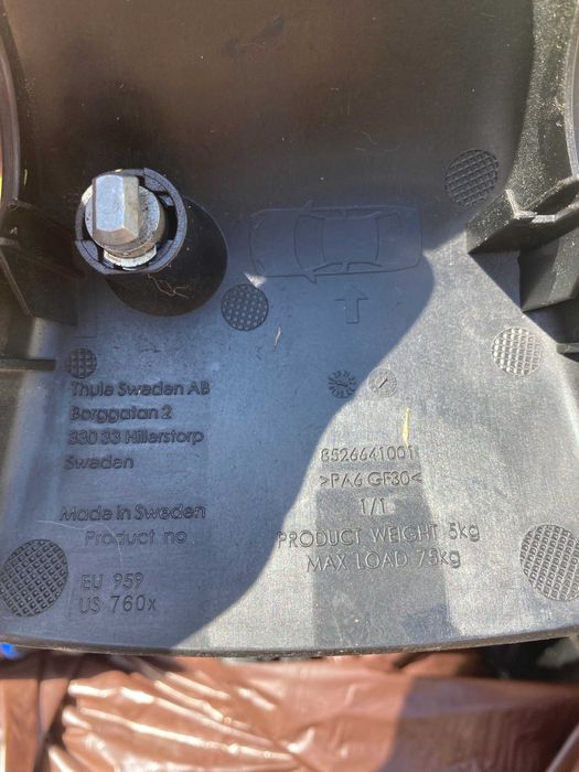 Bare Transversale Thule WingBar Edge 9595 Black - BMW X3/X4 (F25/F26)