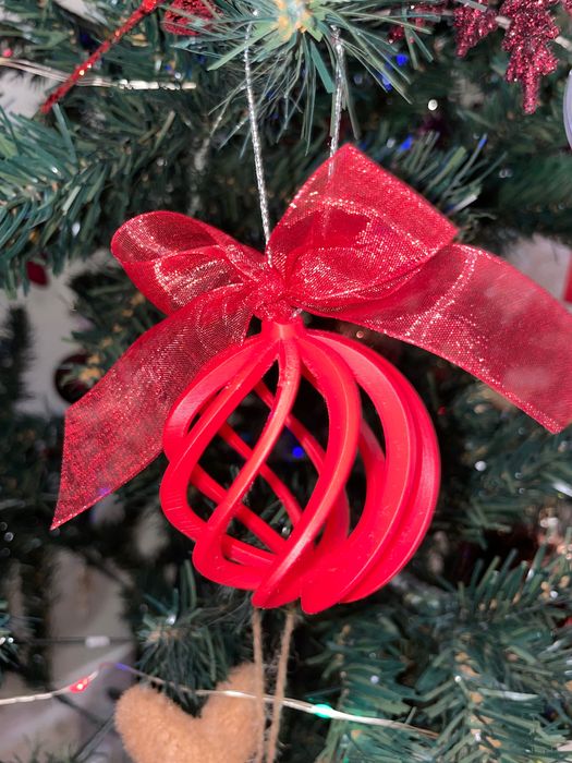 Коледни топки - Spiral, коледна украса