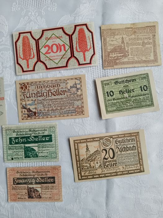 Bancnota veche, Austria , lot