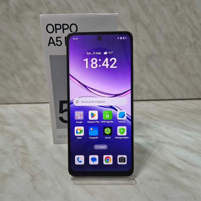 Telefon OPPO A5 Pro 5G Maro 256/8gb ca Nou Cutie Zeus Amanet 34914