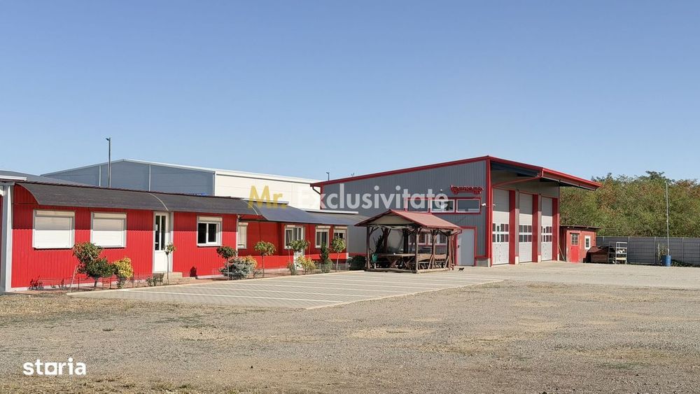 Inchiriere Hală Garaj/ Clădire de birouri-Teren 4000 mp – Carei