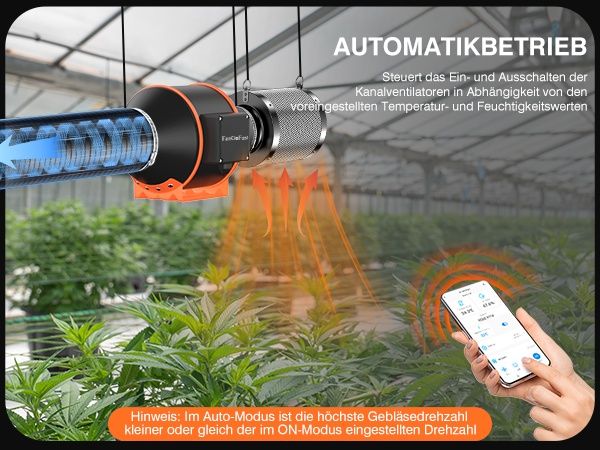 100mm Смарт Канален Вентилатор с WiFi, EC Мотор и Сензори за Климат