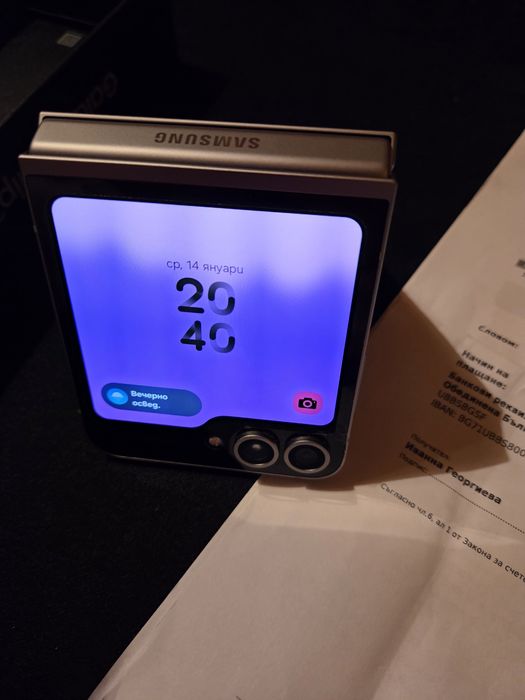 Samsung Z Flip 6, Silver Shadow, ГАРАНЦИОНЕН