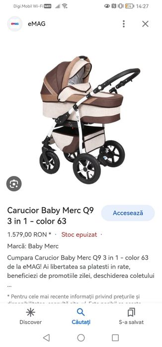 Căruț copil baby merc Q9