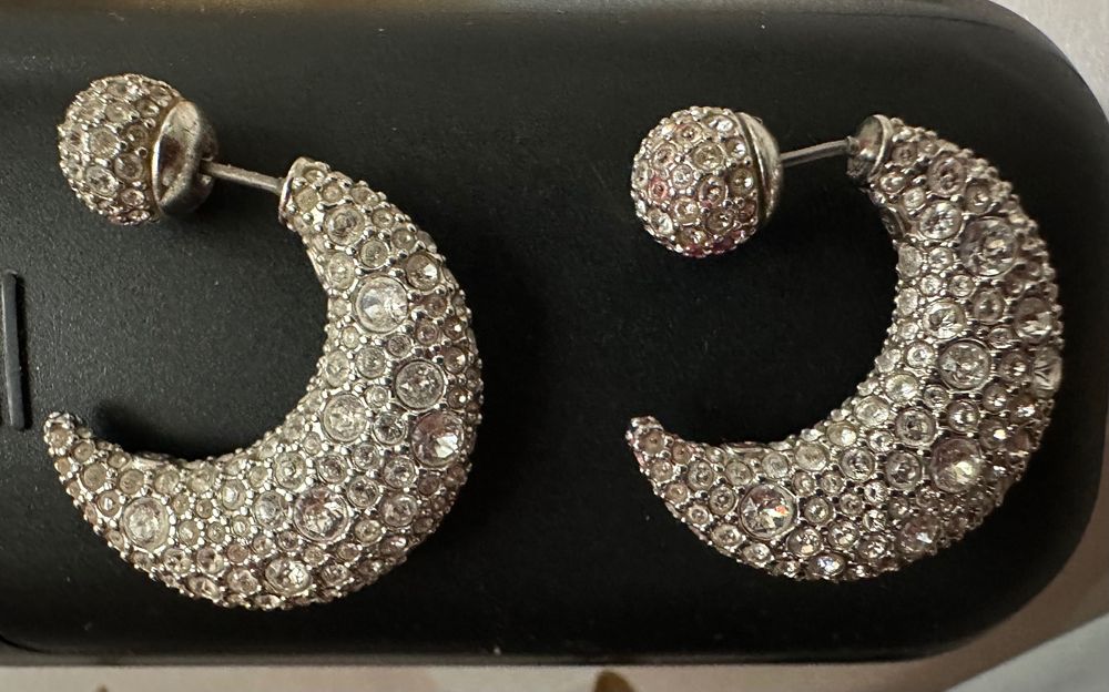 Сребърни обеци Svarovski