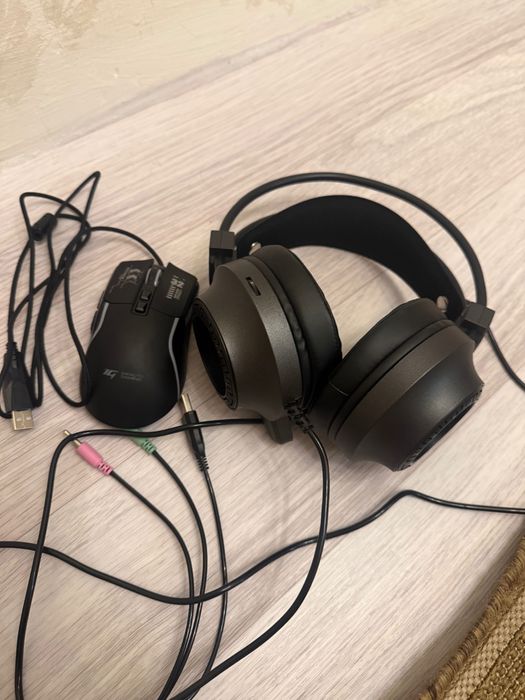 Наушники игровые и мышка