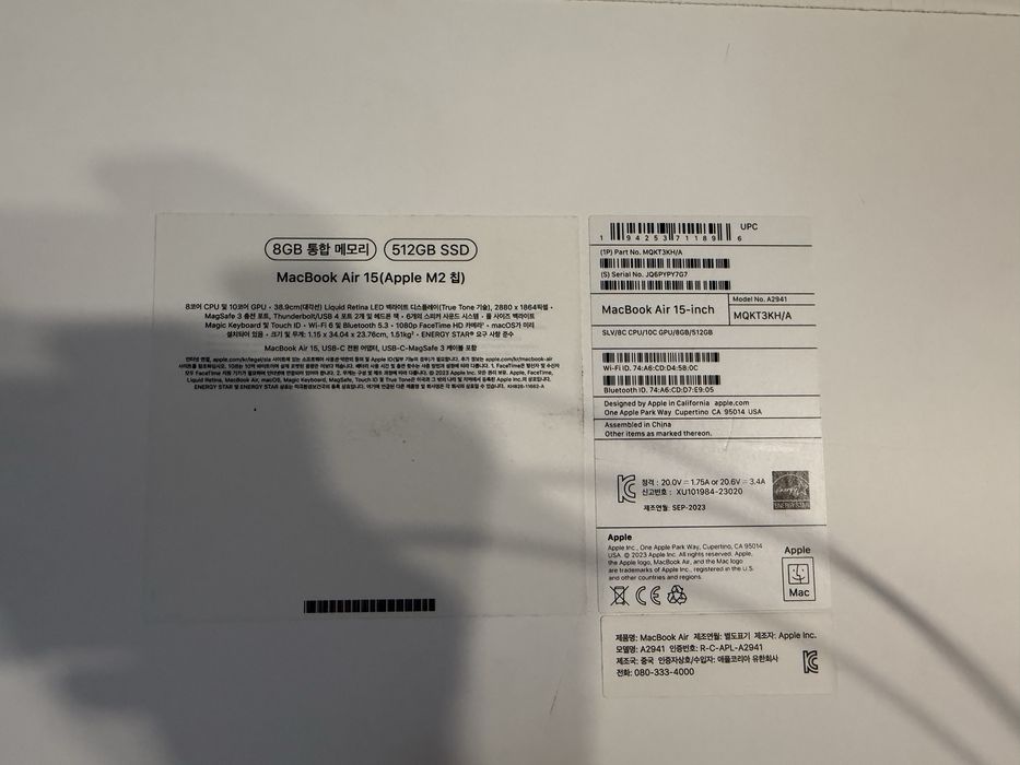 Macbook apple air M2