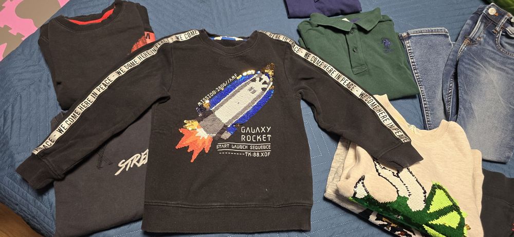 Дрехи момче от 110/116/122/128 Всичко в описанието.