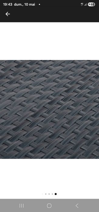 Set paravane pentru balcon  10 buc., antracit, 255x19 cm, poliratan 3.63 kg