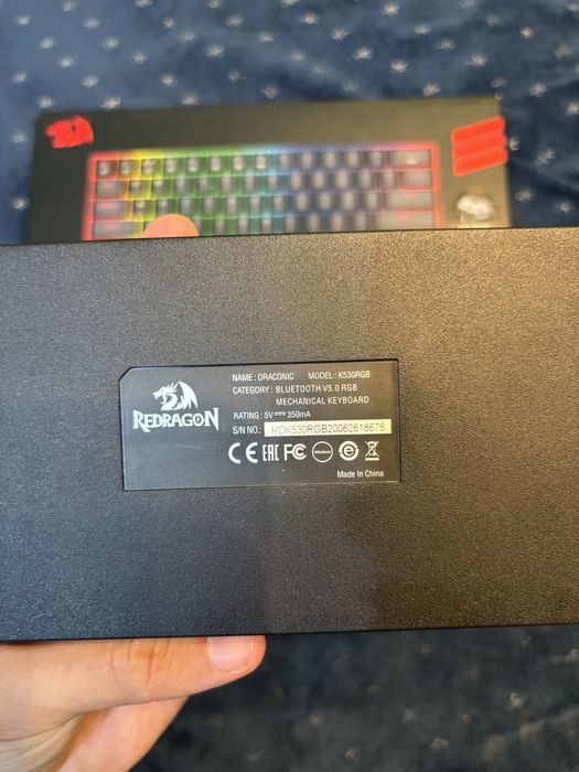 Tastatura Gaming Mecanica REDRAGON Dragonborn, USB, Layout US, negru