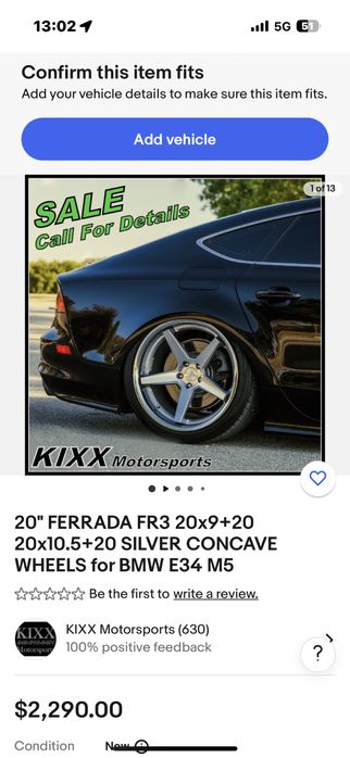 Ferrada FR3 с нови летни гуми Continental 20’