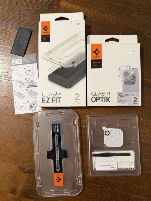 Протектори за iPhone 14 Pro Max – дисплей + камери (нови, комплект)