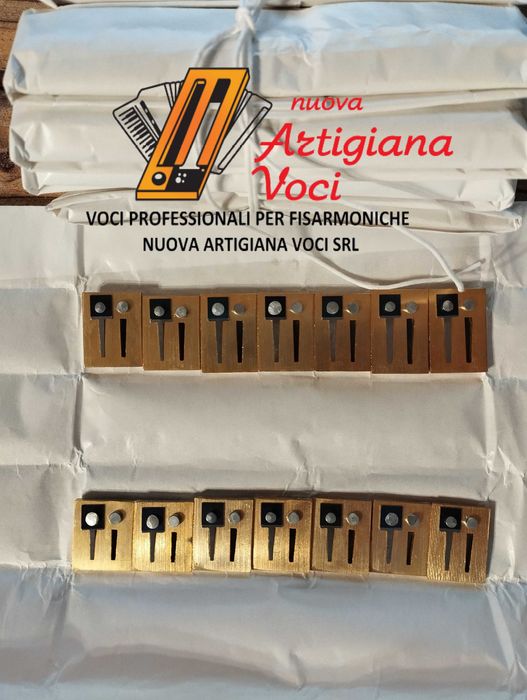 Vand set tonuri piccolo profesionale “a mano“ Italia pentru acordeon