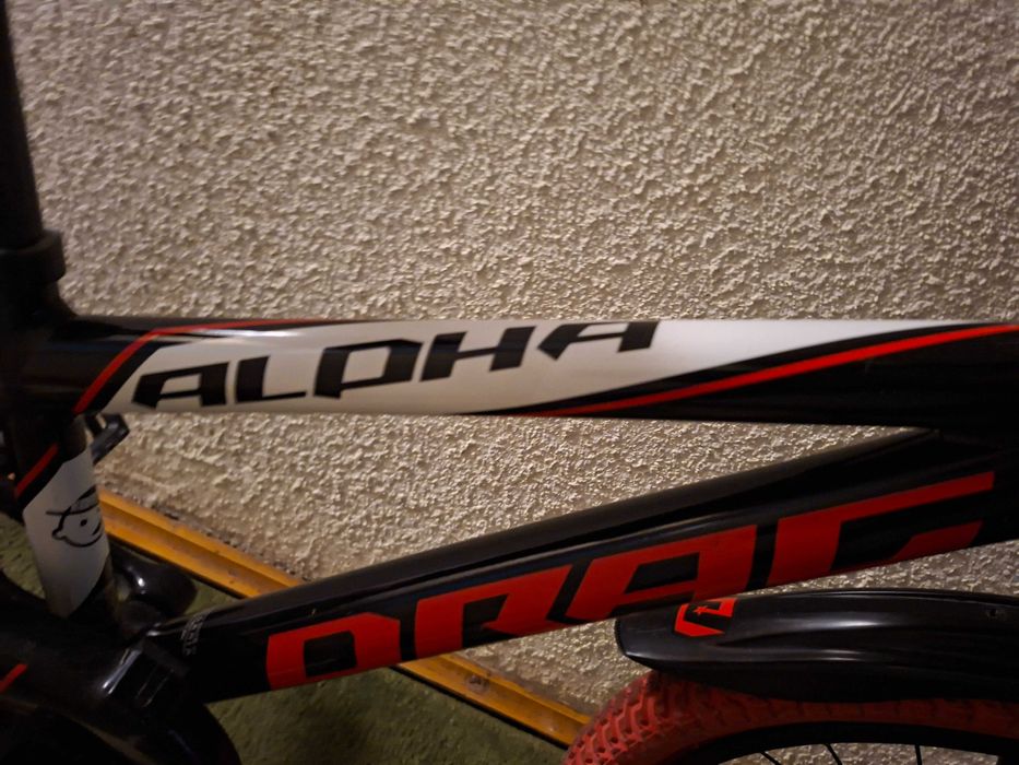 Bicicletă drag alpha 18" black-red