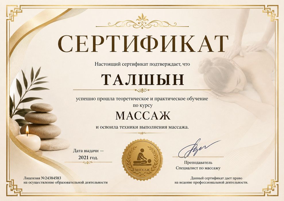 Расслабляющий Тайский массаж