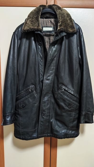 Кожена шуба кожено яке телешки бокс