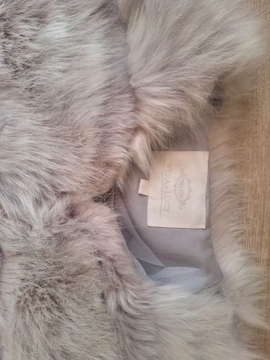 Дамско палто с косъм