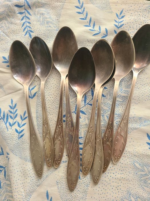 Ложки и вилки мельхиоровые 17 см