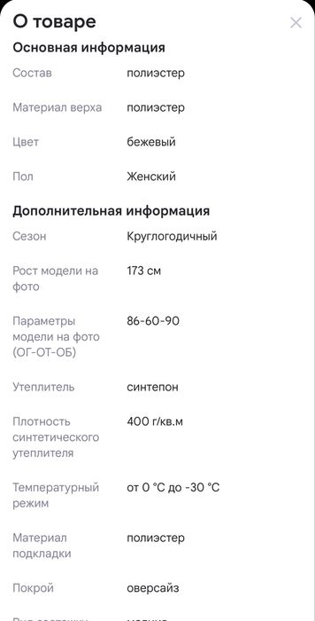 Пуховик зимний до -30 оверсайз