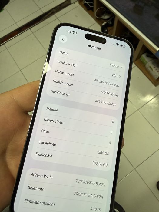 iPhone 14 Pro Max Purple 256GB stare impecabila baterie 83%