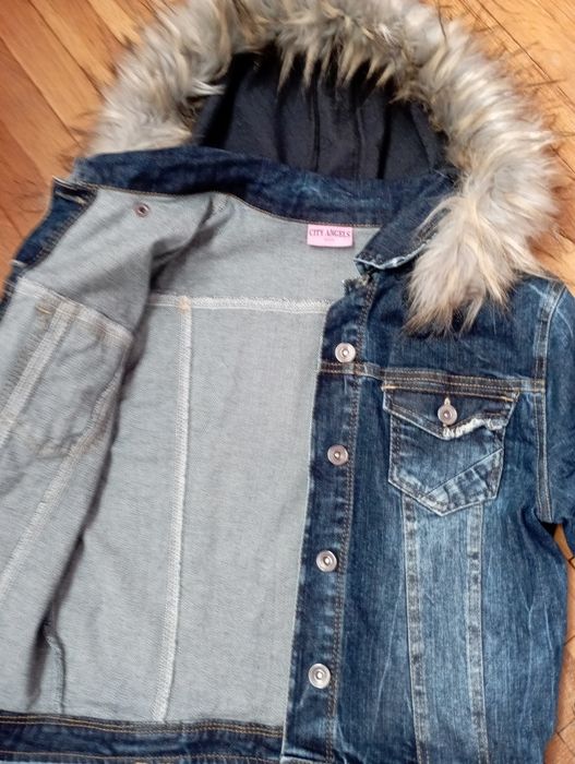 Дамско дънково яке