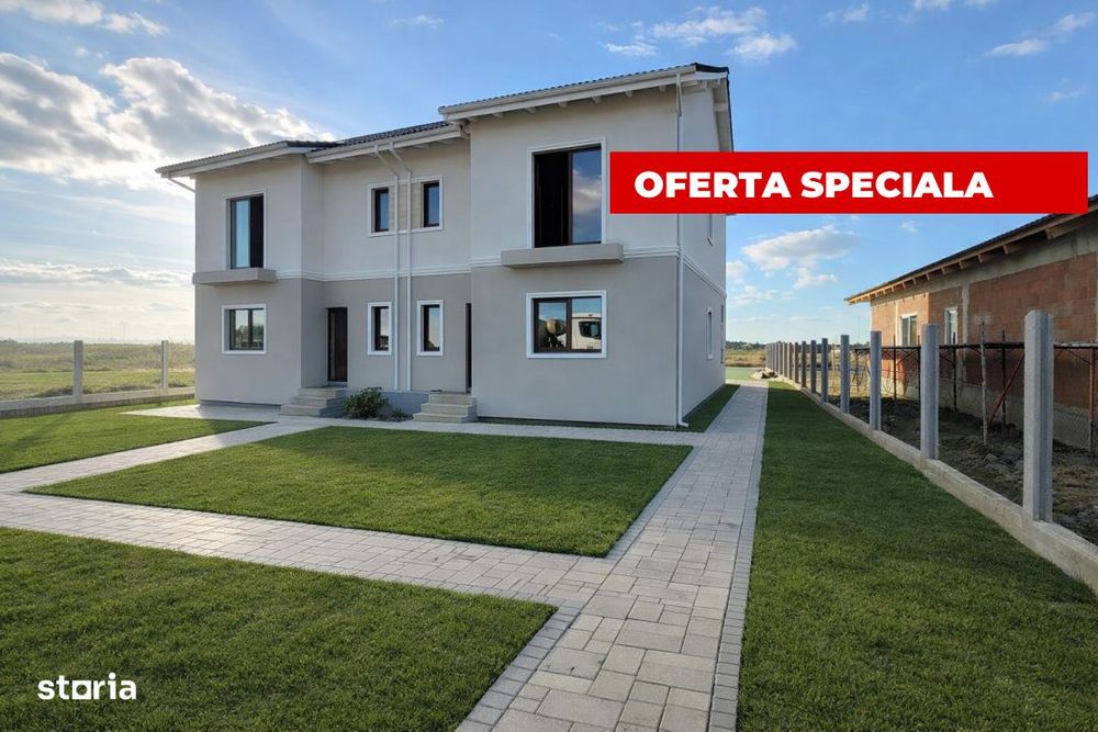 Duplex modern - 94 mp - Cartier asfaltat - Mosnita