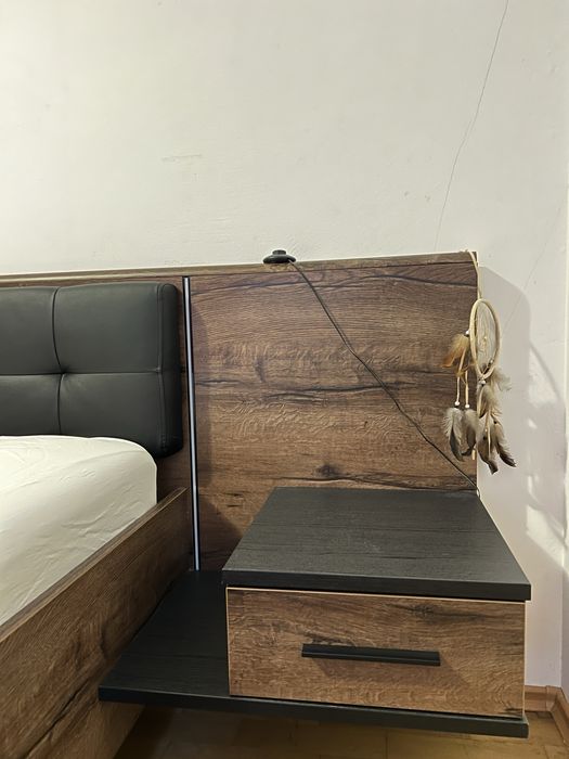 Спалня комплект Aiko с LED осветление + пейка + скрин