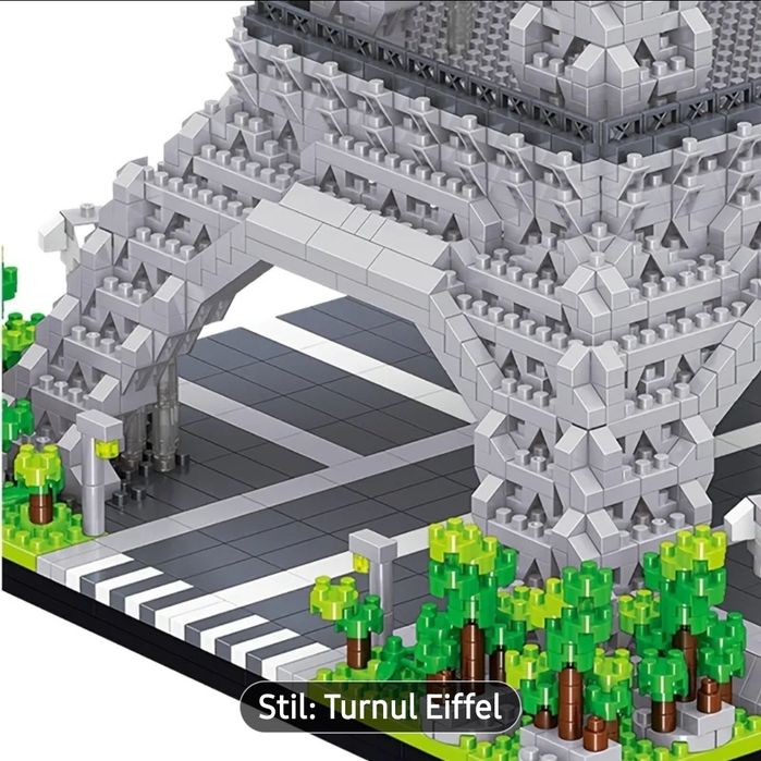 Turnul Eiffel din Paris, un model arhitectural cunoscut, perfect ca jucărie educativă sau cadou
