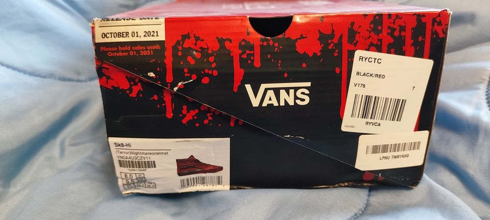 Vans X House Of Terror SK8 Hi Nightmare On Elm Street “Freddy Krueger”